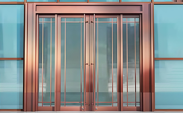 昆玉玻璃地弹门